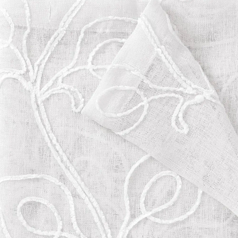 Set of Two 84" Blush Boho Embroidered Window Panels - NOBLE HOME INTERIORS