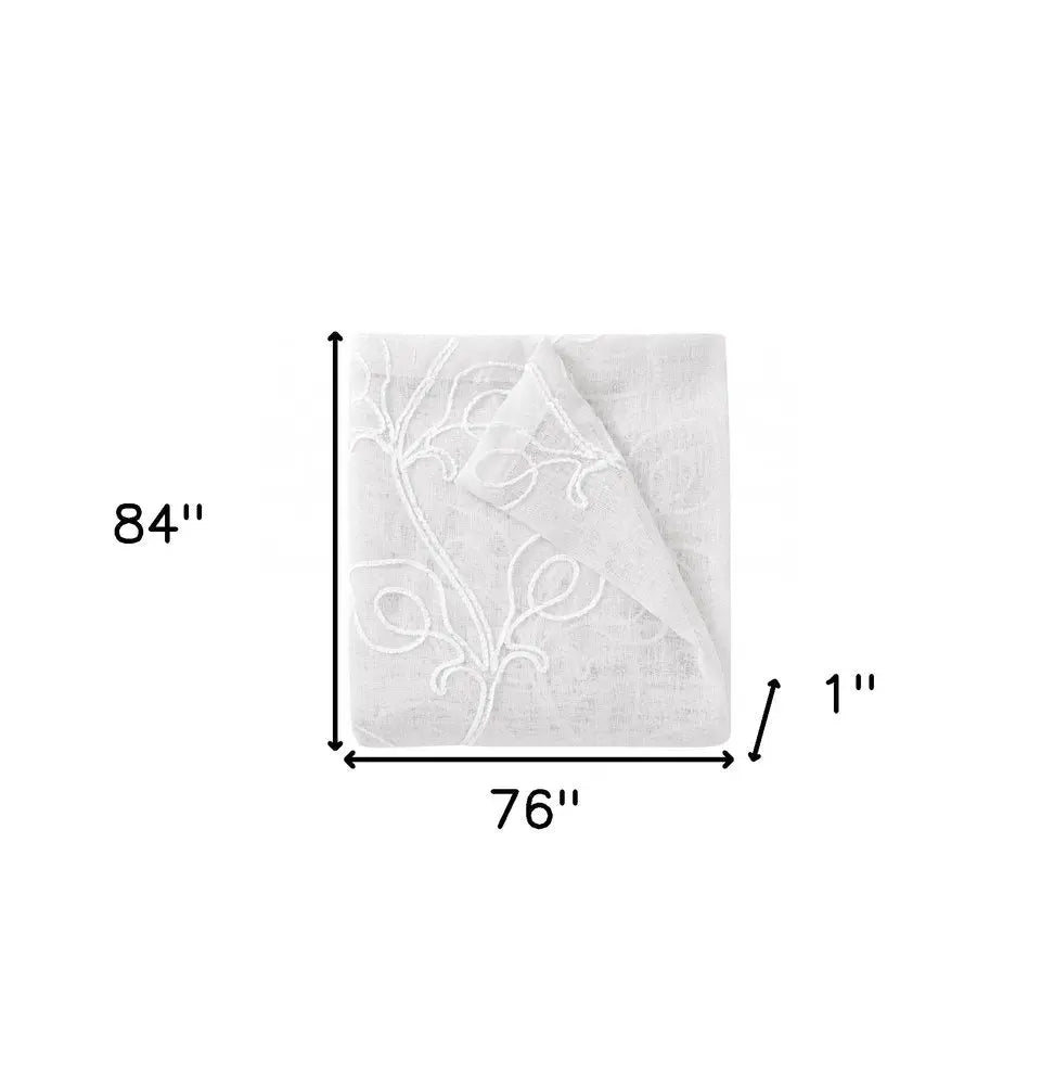 Set of Two 84" Blush Boho Embroidered Window Panels - NOBLE HOME INTERIORS