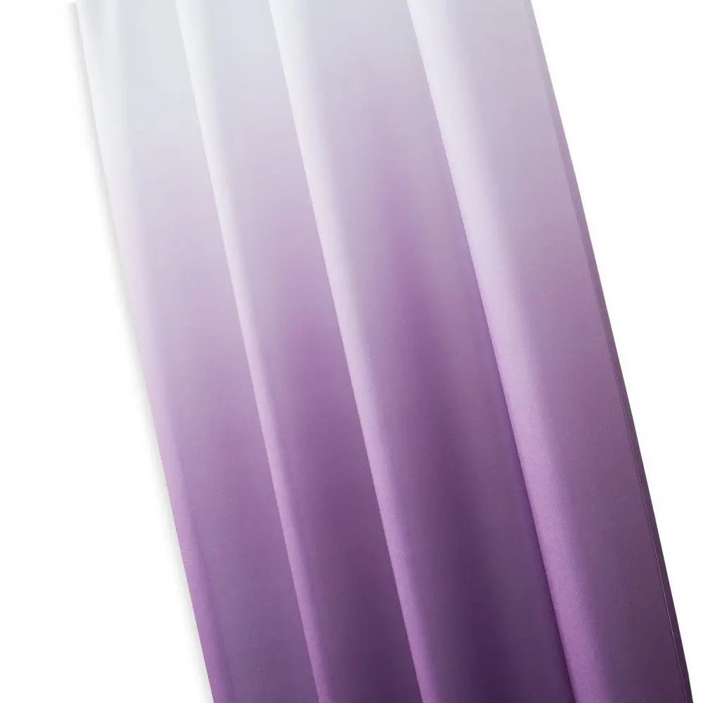 Set of Two 84" Purple Ombre Window Curtain Panels - NOBLE HOME INTERIORS