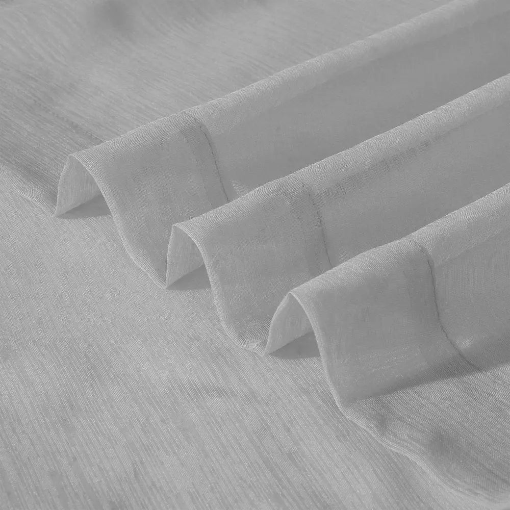 Set of Two 84" Silver Solid Modern Window Panels - NOBLE HOME INTERIORS