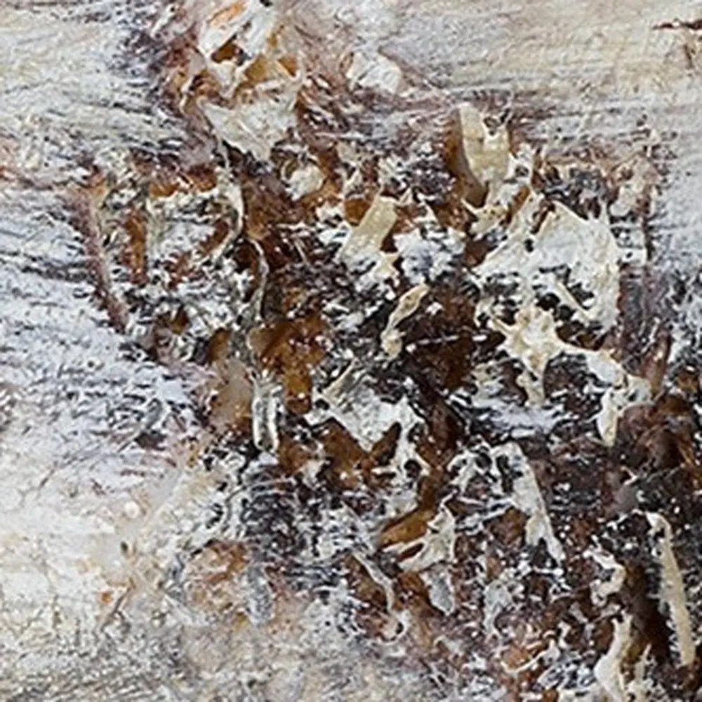 Set of Two Beige and Ivory Faux Birchwood Flameless Pillar Candle - NOBLE HOME INTERIORS