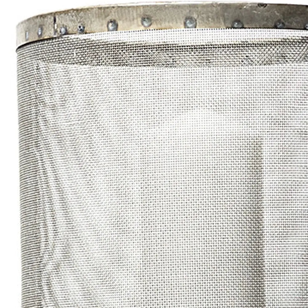 Set of Two Black Distressed Geometric Metal Lantern Candle Holders HomeRoots