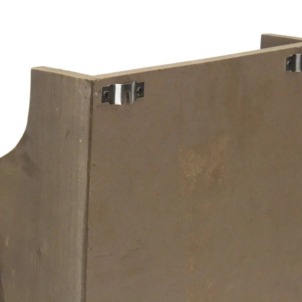 Set of Two Brown Solid Wood File Organizer HomeRoots