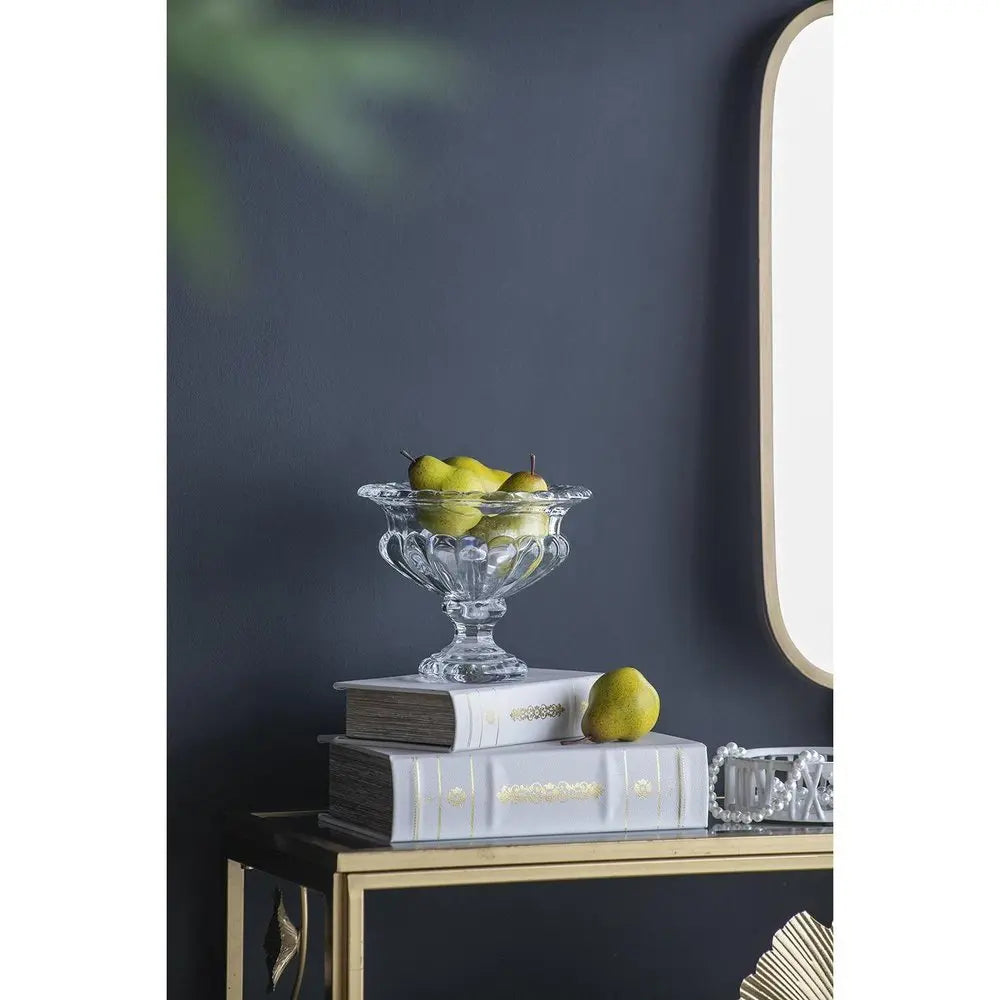 Set of Two Clear Round Glass Table Vase - NOBLE HOME INTERIORS