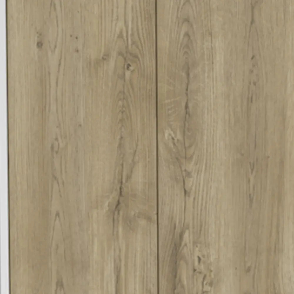 Set of Two Oak and White Wood Kitchen Island And Pantry Cabinet - NOVA HOME FURNITURE