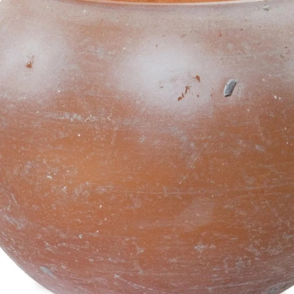 Set of Two Pink And Brown Distressed Abstract Glass Tabletop Votive Candle Holders - NOBLE HOME INTERIORS