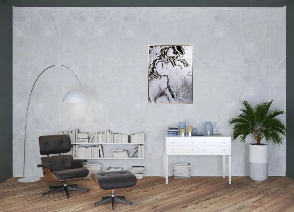 Set of Two White Framed Art - NOBLE HOME INTERIORS