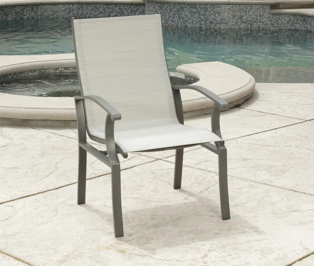 Seven Piece Black and Gray Rectangular Glass Dining Set with Six Chairs - NOBLE HOME INTERIORS