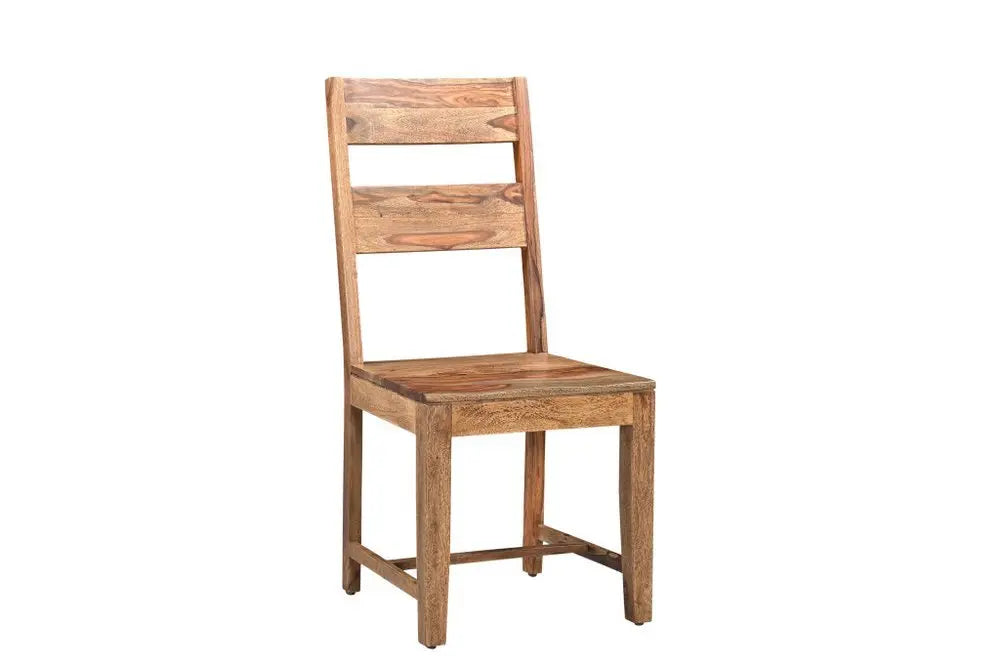 Seven Piece Brown and Black Solid Wood Dining Set with Six Chairs - NOVA HOME FURNITURE