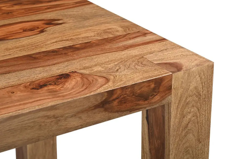 Seven Piece Brown Solid Wood Dining Set with Six Chairs - NOVA HOME FURNITURE