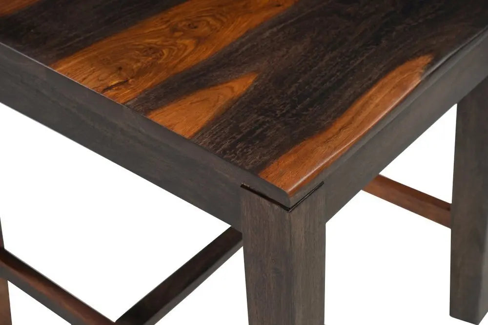 Seven Piece Brown Solid Wood Dining Set with Six Chairs and One Bench - NOVA HOME FURNITURE