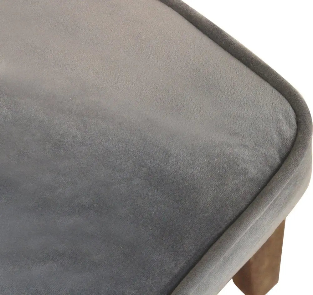 Seven Piece Gray and Black Solid Wood Dining Set with Six Chairs - NOVA HOME FURNITURE