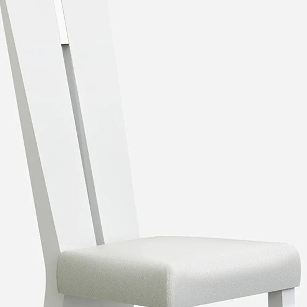 Seven Piece White Dining Set with Six Chairs - NOVA HOME FURNITURE