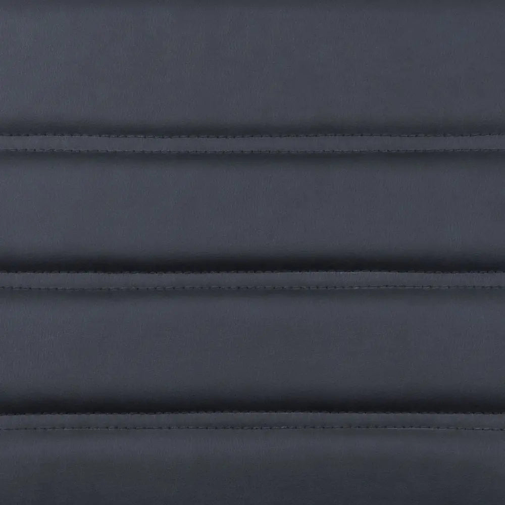 Silver and Black Adjustable Swivel Faux Leather Rolling Conference Office Chair - NOBLE HOME INTERIORS