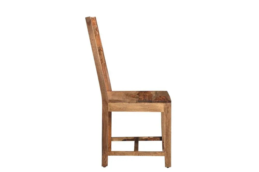 Six Piece Brown Solid Wood Dining Set with Four Chairs - NOVA HOME FURNITURE