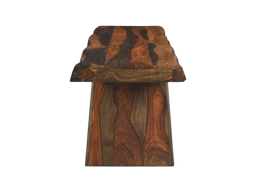 Six Piece Dark Brown Solid Wood Dining Set with Four Chairs - NOVA HOME FURNITURE