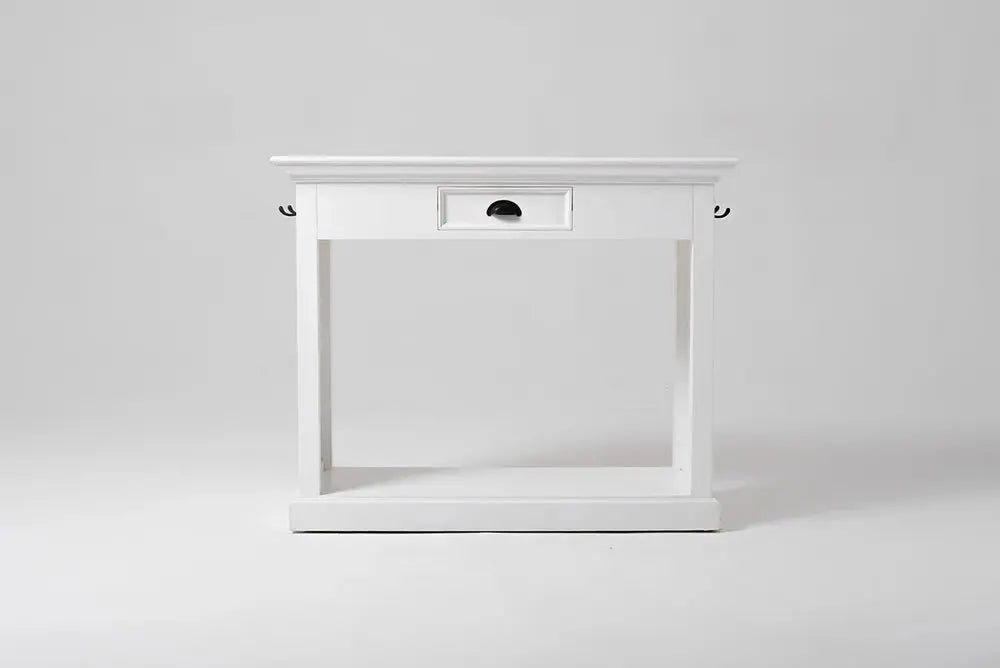 Three Piece White Solid Wood Dining Set with Two Chairs - NOVA HOME FURNITURE