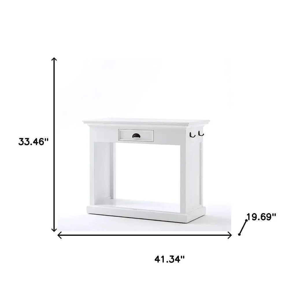 Three Piece White Solid Wood Dining Set with Two Chairs - NOVA HOME FURNITURE