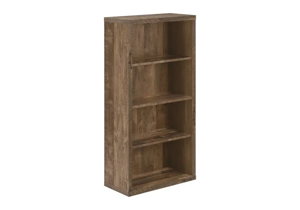 White Wood Adjustable Four Tier Bookcase - NOBLE HOME INTERIORS