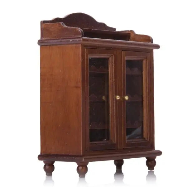 Wine Cabinet - Walnut Classic Toys Pretend Play Simulation Furniture Toys - NOVA - HOME - FURNITURE